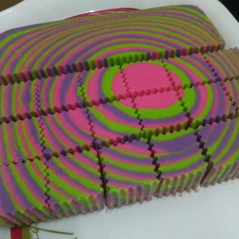 Resepi Puding Roti Pelangi Berwarna Warni Sangat Lawa dan Menyelerakan 2 puding roti pelangi