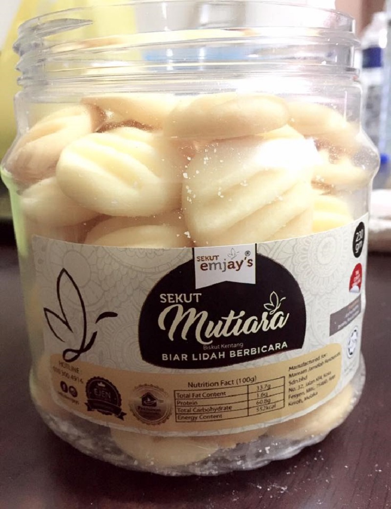Resepi Sekut Mutiara Hati Paling Cantik dan Cair di Mulut! 2 sekut mutiara