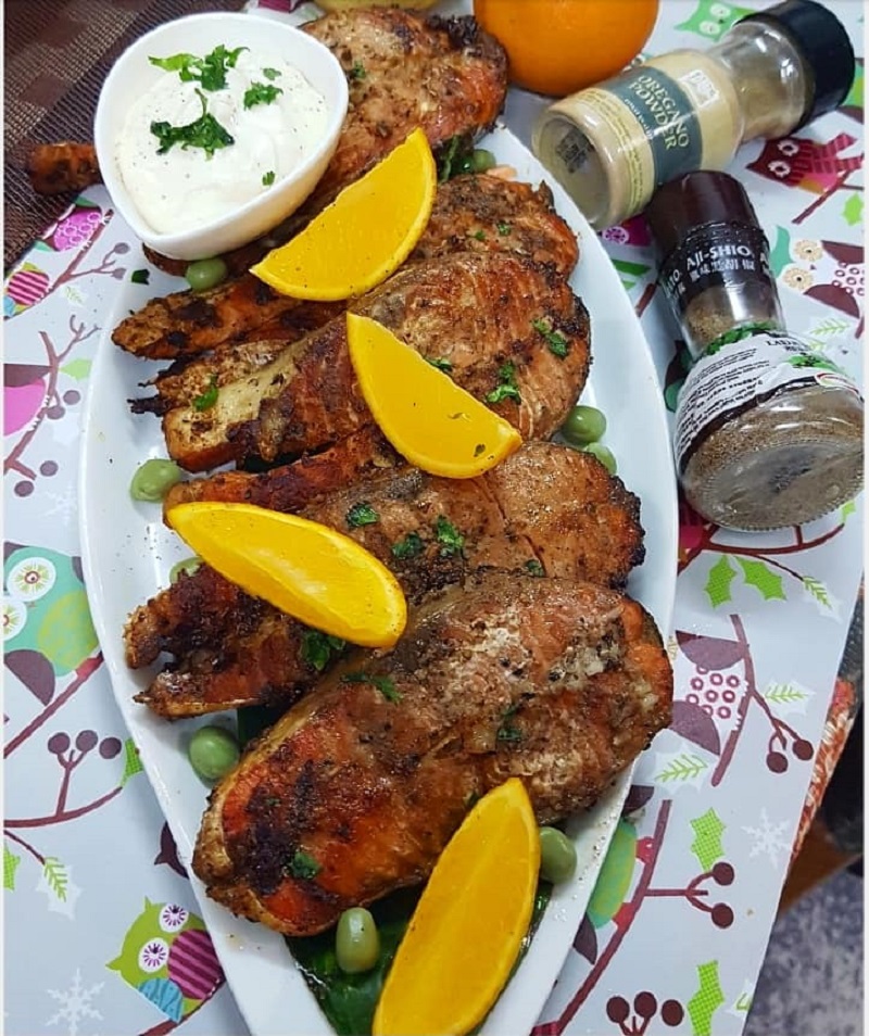 Resepi Grilled Salmon with Herbs (Resepi Orang Diet) 2 grill-salmon-with-herb