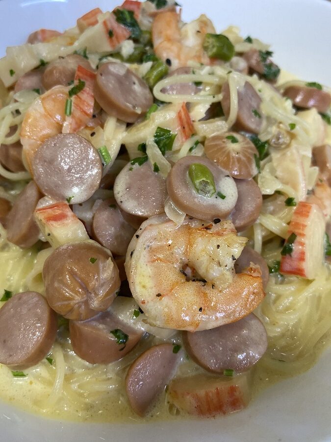 Resepi Alfredo Angel Hair Spagetti (Italian Food) 2 Resepi Alfredo Angel Hair Spagetti (Italian Food) 2