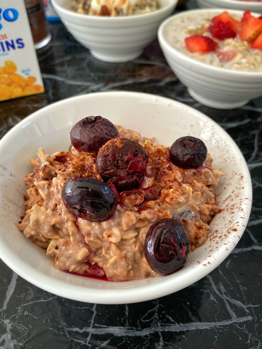 Resepi Overnight Oats Blueberry Coklat Sempoi Giler 2 Resepi Overnight Oats Blueberry Coklat Sempoi Giler 2